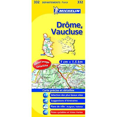 Collectif Michelin Carte DEPARTEMENTS Drome, Vaucluse - Publicité Collectif Michelin Carte DEPARTEMENTS Drome, Vaucluse - Publicité