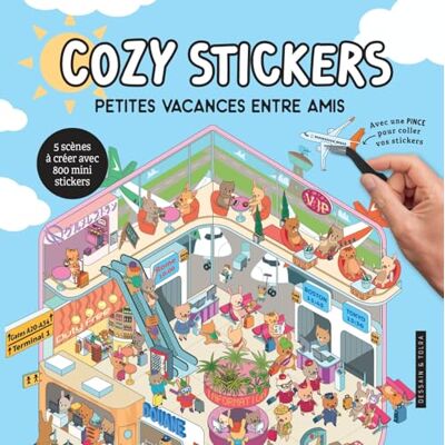 Xxx Cozy stickers Petites vacances entre amis: 5 scènes à créer avec 800 mini stickers - Publicité Xxx Cozy stickers Petites vacances entre amis: 5 scènes à créer avec 800 mini stickers - Publicité