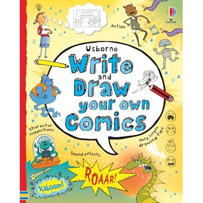 Usborne Write and Draw Your Own Comics - Publicité Usborne Write and Draw Your Own Comics - Publicité