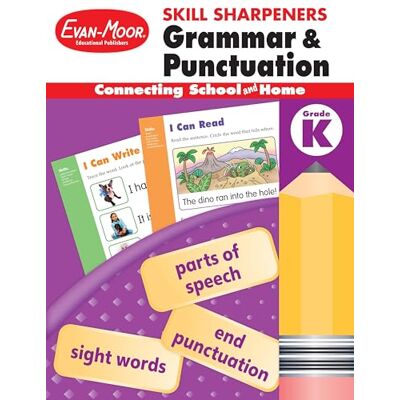 Evan-Moor Educational Publishers Skill Sharpeners Grammar and Punctuation, Grade K - Publicité Evan-Moor Educational Publishers Skill Sharpeners Grammar and Punctuation, Grade K - Publicité