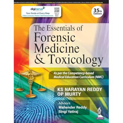 Reddy, KS Narayan The Essentials of Forensic Medicine & Toxicology - Publicité Reddy, KS Narayan The Essentials of Forensic Medicine & Toxicology - Publicité