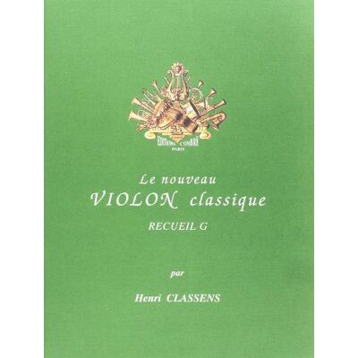 Classens, Henri Nouveau violon classique vol.g --- violon et piano - Publicité Classens, Henri Nouveau violon classique vol.g --- violon et piano - Publicité