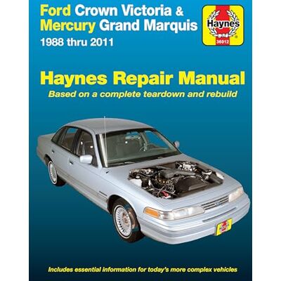 Haynes Ford Crown Victoria & Mercury Grand Marquis 1988 Thru 2011 Automotive Repair Manual - Publicité Haynes Ford Crown Victoria & Mercury Grand Marquis 1988 Thru 2011 Automotive Repair Manual - Publicité