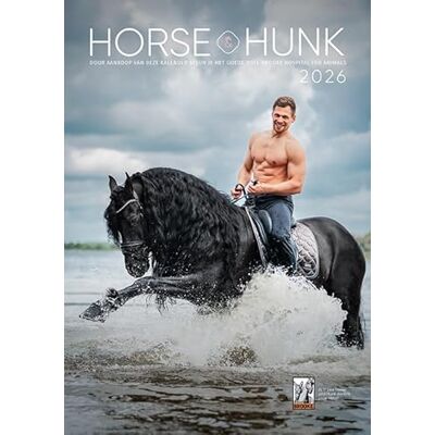 Horse & hunk Calendrier 2026, calendrier mural chevaux avec photographie, néerlandais/anglais/français - Publicité Horse & hunk Calendrier 2026, calendrier mural chevaux avec photographie, néerlandais/anglais/français - Publicité