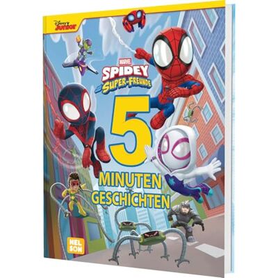 Marvel Spidey und seine Super-Freunde: 5-Minuten-Geschichten: Mehr als 140 Seiten Vorlesespaß 8 spannende Superhelden-Geschichten zum Vorlesen für Kinder ab 3 Jahren - Publicité Marvel Spidey und seine Super-Freunde: 5-Minuten-Geschichten: Mehr als 140 Seiten Vorlesespaß 8 spannende Superhelden-Geschichten zum Vorlesen für Kinder ab 3 Jahren - Publicité