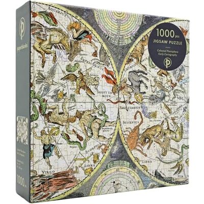 Paperblanks Puzzles Ancienne Cartographie Planisphere Celeste 1 000 pieces, Bleu, Breite: 507 mm x Höhe: 685 mm - Publicité Paperblanks Puzzles Ancienne Cartographie Planisphere Celeste 1 000 pieces, Bleu, Breite: 507 mm x Höhe: 685 mm - Publicité