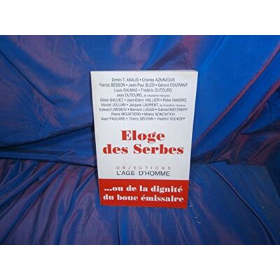 Collectif Éloge des Serbes - Publicité Collectif Éloge des Serbes - Publicité