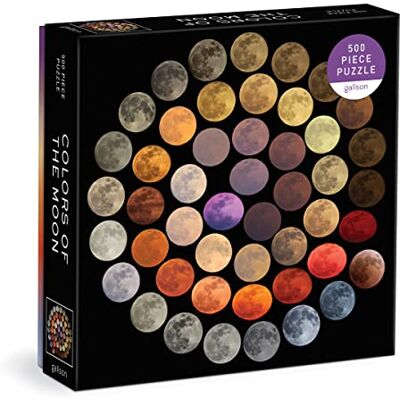 Galison 9780735374942 Colours of The Moon Jigsaw Puzzle, Multicoloured, 500 Pieces - Publicité Galison 9780735374942 Colours of The Moon Jigsaw Puzzle, Multicoloured, 500 Pieces - Publicité