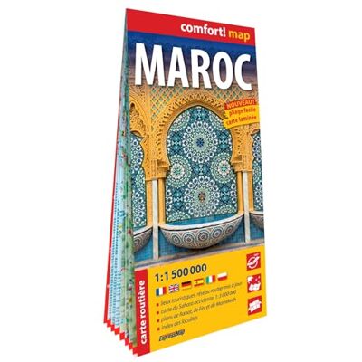 Maroc 1/1.500.000 (carte grand format laminée) - Publicité Maroc 1/1.500.000 (carte grand format laminée) - Publicité