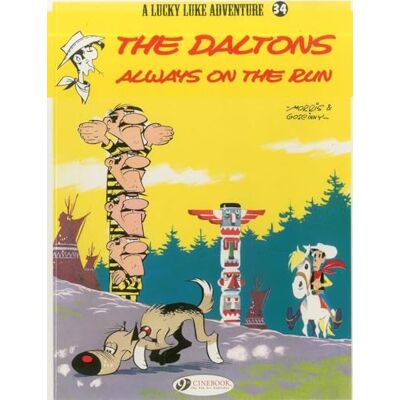 Morris Lucky Luke tome 34 The Daltons always on the run (34) - Publicité Morris Lucky Luke tome 34 The Daltons always on the run (34) - Publicité