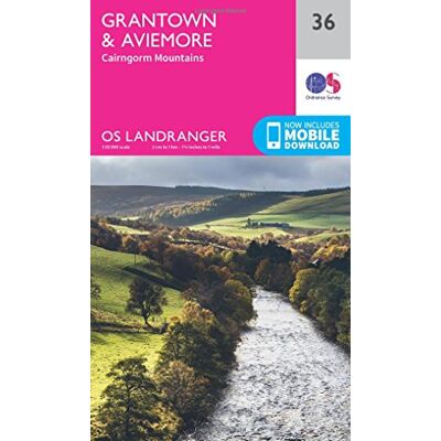 Ordnance Survey Grantown, Aviemore & Cairngorm Mountains - Publicité Ordnance Survey Grantown, Aviemore & Cairngorm Mountains - Publicité