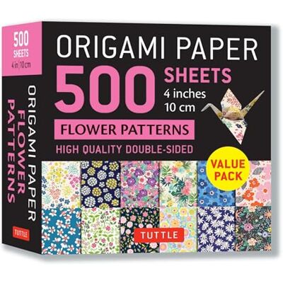 XXX Origami Paper 500 sheets Flower Patterns 4" 10 cm /anglais - Publicité XXX Origami Paper 500 sheets Flower Patterns 4" 10 cm /anglais - Publicité