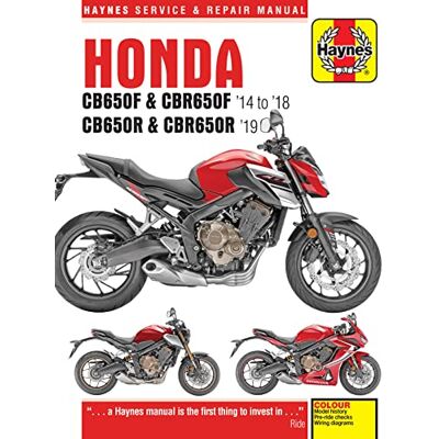 Haynes Honda Cb650f & Cbr650f '14 to '18 and Cb650r & Cbr650r '19: 2014 to 2019 - Publicité Haynes Honda Cb650f & Cbr650f '14 to '18 and Cb650r & Cbr650r '19: 2014 to 2019 - Publicité