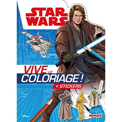 Collectif Disney Star Wars – Anakin Vive le coloriage ! – Livre de coloriage avec stickers – Dès 5 ans - Publicité Collectif Disney Star Wars – Anakin Vive le coloriage ! – Livre de coloriage avec stickers – Dès 5 ans - Publicité