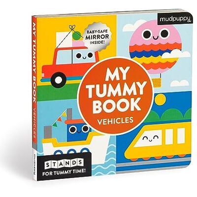 Mudpuppy My Tummy Book Vehicles: High-Contrast Fold-Out Book That Stands for Tummy Time, Baby-Safe Mirror Inside! - Publicité Mudpuppy My Tummy Book Vehicles: High-Contrast Fold-Out Book That Stands for Tummy Time, Baby-Safe Mirror Inside! - Publicité