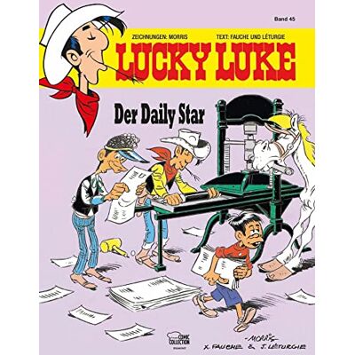 Morris Lucky Luke 45 Der Daily Star - Publicité Morris Lucky Luke 45 Der Daily Star - Publicité