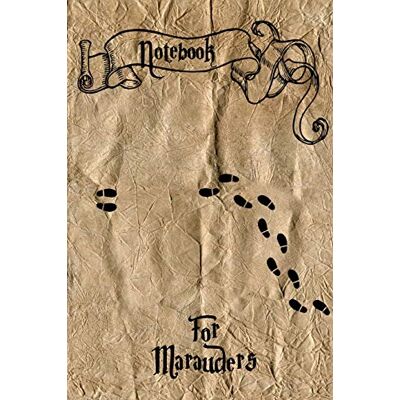 Wanger, Manuel Notebook For Marauders: 150 lined pages (6x9 inch / softcover) large magic book for wizards with foodprints bullet journal / diary present for women, men, girls and boys cheap - Publicité Wanger, Manuel Notebook For Marauders: 150 lined pages (6x9 inch / softcover) large magic book for wizards with foodprints bullet journal / diary present for women, men, girls and boys cheap - Publicité