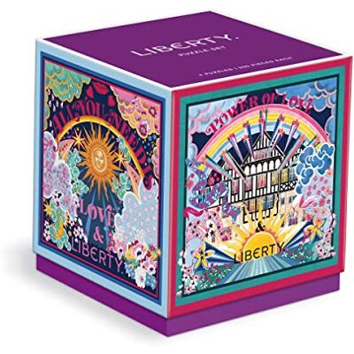 Galison Liberty Power of Love Set of 4 Puzzles - Publicité Galison Liberty Power of Love Set of 4 Puzzles - Publicité