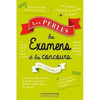 Larousse Les Perles des examens et des concours - Publicité Larousse Les Perles des examens et des concours - Publicité