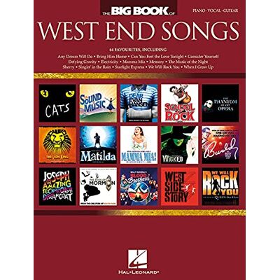 Various The Big Book of West End Songs. Piano, Voix & Guitare. Publicité Various The Big Book of West End Songs. Piano, Voix & Guitare. Publicité