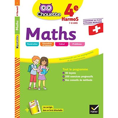 COLLECTIF CHOUETTE 4E HARMOS MATHS SUISSE - Publicité COLLECTIF CHOUETTE 4E HARMOS MATHS SUISSE - Publicité