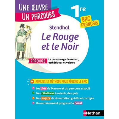 Analyse et étude de l'oeuvre Le Rouge et le Noir de Stendhal Réussir son BAC Français 1re 2022 Parcours associé Le personnage de roman, esthétiques et valeurs Une oeuvre, un parcours - Publicité Analyse et étude de l'oeuvre Le Rouge et le Noir de Stendhal Réussir son BAC Français 1re 2022 Parcours associé Le personnage de roman, esthétiques et valeurs Une oeuvre, un parcours - Publicité