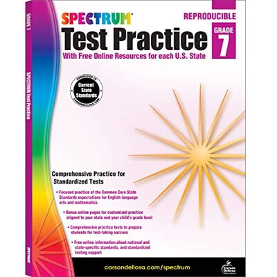 Spectrum Test Practice, Grade 7: Reproducible - Publicité Spectrum Test Practice, Grade 7: Reproducible - Publicité