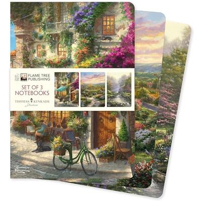 Thomas Kinkade Set of 3 Standard Notebooks - Publicité Thomas Kinkade Set of 3 Standard Notebooks - Publicité