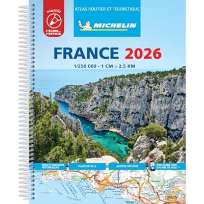 Michelin Atlas France 2026 Plastifié - Publicité Michelin Atlas France 2026 Plastifié - Publicité