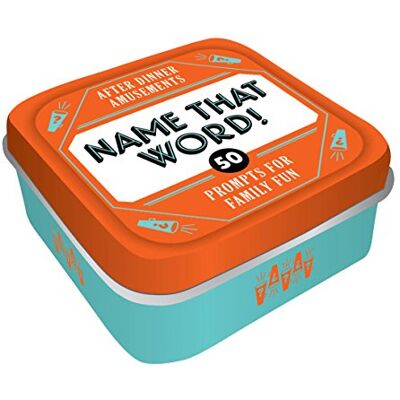 Chronicle Books After Dinner Amusements Name That Word!: 50 Prompts for Family Fun - Publicité Chronicle Books After Dinner Amusements Name That Word!: 50 Prompts for Family Fun - Publicité