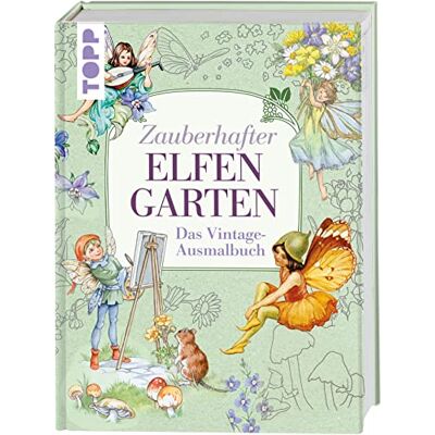 Frechverlag Zauberhafter Elfengarten: Das Vintage-Ausmalbuch - Publicité Frechverlag Zauberhafter Elfengarten: Das Vintage-Ausmalbuch - Publicité