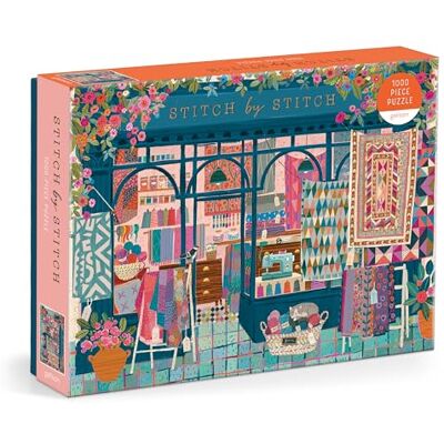 Galison Stitch by Stitch 1000 Piece Puzzle - Publicité Galison Stitch by Stitch 1000 Piece Puzzle - Publicité