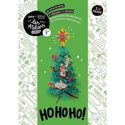 Collectif Ho ho ho ! Un sapin en papier à fabriquer et à décorer Les Ateliers OMY, Loisirs créatifs dès 7 ans - Publicité Collectif Ho ho ho ! Un sapin en papier à fabriquer et à décorer Les Ateliers OMY, Loisirs créatifs dès 7 ans - Publicité