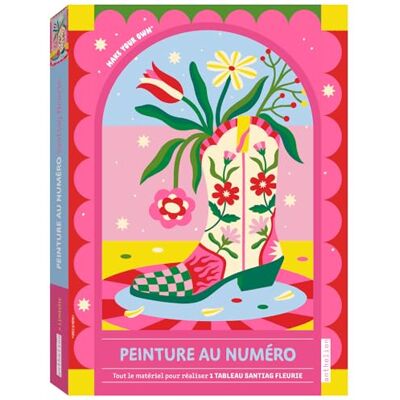 Limistic Peinture au numéro – Santiag fleurie - Publicité Limistic Peinture au numéro – Santiag fleurie - Publicité