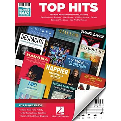 Various Top Hits Super Easy Songbook. Piano Facile. Publicité Various Top Hits Super Easy Songbook. Piano Facile. Publicité