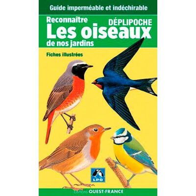 LPO, collectif Déplipoche Reconnaître les oiseaux du jardin - Publicité LPO, collectif Déplipoche Reconnaître les oiseaux du jardin - Publicité
