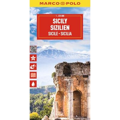 Sicily Marco Polo Map - Publicité Sicily Marco Polo Map - Publicité