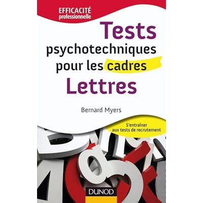 Myers, Bernard Tests psychotechniques pour les cadres Lettres: Lettres - Publicité Myers, Bernard Tests psychotechniques pour les cadres Lettres: Lettres - Publicité