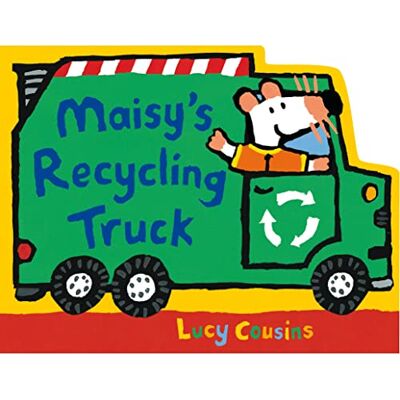 Cousins, Lucy Maisy's Recycling Truck: A perfect gift for toddler vehicle fans – this chunky board book in the shape of a recycling truck provides story time and play time in one! - Publicité Cousins, Lucy Maisy's Recycling Truck: A perfect gift for toddler vehicle fans – this chunky board book in the shape of a recycling truck provides story time and play time in one! - Publicité