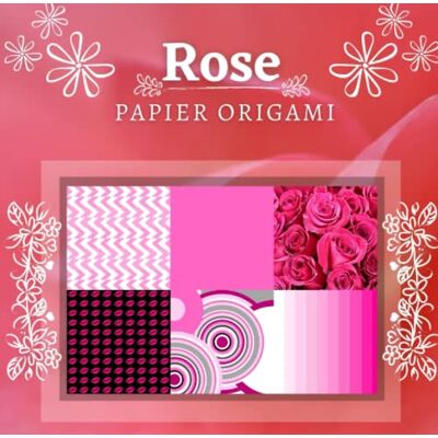 Croq, Not'et Rose Papier Origami: Carnet papier origami, scrapbooking rose, 21x21 double face, 74 pages, 18 modèles, loisirs créatifs - Publicité Croq, Not'et Rose Papier Origami: Carnet papier origami, scrapbooking rose, 21x21 double face, 74 pages, 18 modèles, loisirs créatifs - Publicité