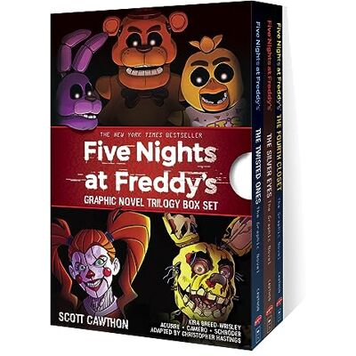 Cawthon, Scott Five Nights at Freddy's Graphic Novel Trilogy Box Set - Publicité Cawthon, Scott Five Nights at Freddy's Graphic Novel Trilogy Box Set - Publicité