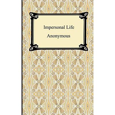 Anonymous Impersonal Life - Publicité Anonymous Impersonal Life - Publicité