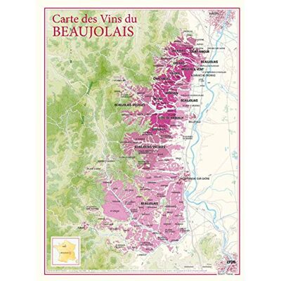 Benoit France Carte des vins du Beaujolais - Publicité Benoit France Carte des vins du Beaujolais - Publicité