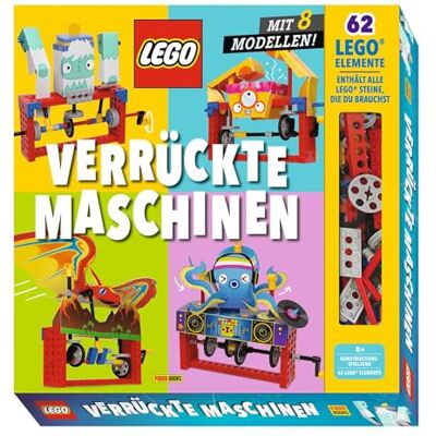 LEGO® Verrückte Maschinen: Mit 8 Modellen!: Geschenkbox mit Buch (64 Seiten), 62 LEGO® Elemente und 12 Papierbögen mit vorgestanzten Teilen - Publicité LEGO® Verrückte Maschinen: Mit 8 Modellen!: Geschenkbox mit Buch (64 Seiten), 62 LEGO® Elemente und 12 Papierbögen mit vorgestanzten Teilen - Publicité