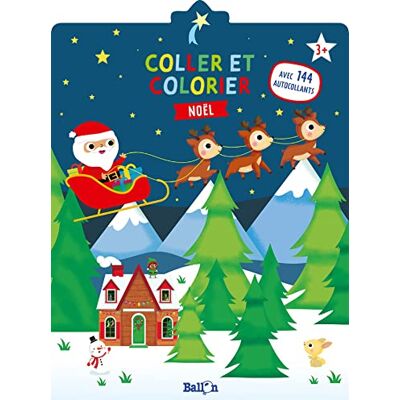 Coller et colorier : Noël - Publicité Coller et colorier : Noël - Publicité