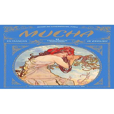 Collectif mucha, maitre de l'art nouveau carnet de cartes postales - Publicité Collectif mucha, maitre de l'art nouveau carnet de cartes postales - Publicité