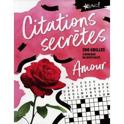 Collectif Citations secrètes Amour - Publicité Collectif Citations secrètes Amour - Publicité