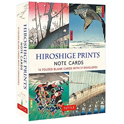 Hiroshige Prints, 16 Note Cards: 16 Different Blank Cards With 17 Patterned Envelopes Woodblock Prints - Publicité Hiroshige Prints, 16 Note Cards: 16 Different Blank Cards With 17 Patterned Envelopes Woodblock Prints - Publicité