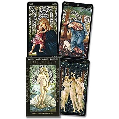 Atanassov, Atanas Alexander Golden Botticelli Tarot/ Tarot Dorado de Botticelli - Publicité Atanassov, Atanas Alexander Golden Botticelli Tarot/ Tarot Dorado de Botticelli - Publicité