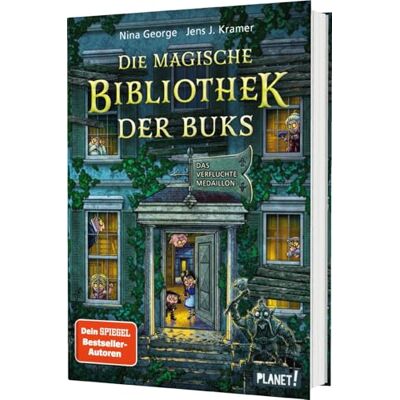 George, Nina Die magische Bibliothek der Buks 2: Das verfluchte Medaillon: Spannend-skurriles Fantasy-Abenteuer über die Macht der Bücher - Publicité George, Nina Die magische Bibliothek der Buks 2: Das verfluchte Medaillon: Spannend-skurriles Fantasy-Abenteuer über die Macht der Bücher - Publicité
